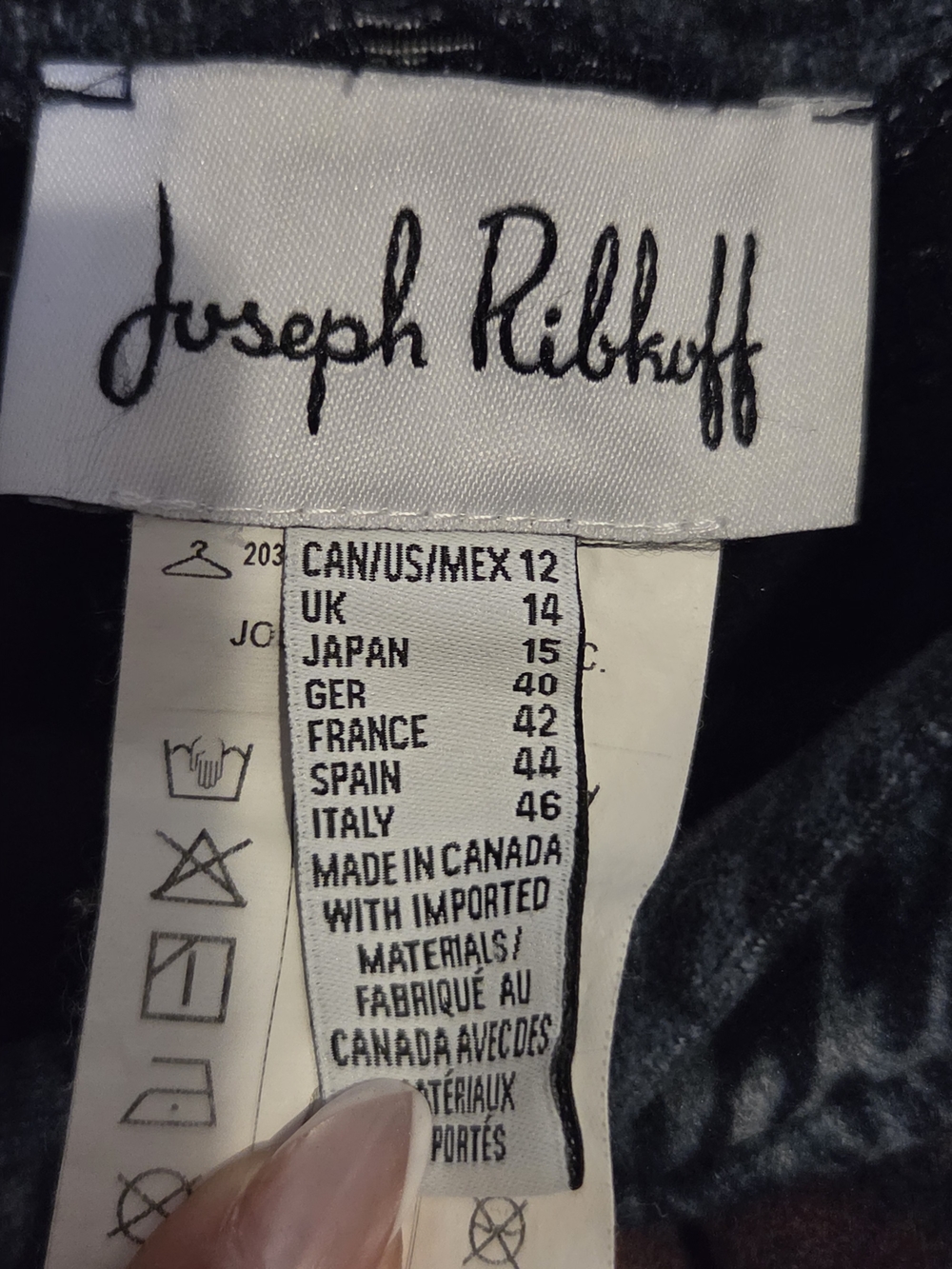 Joseph Ribkoff Floral Straight-Leg Pants Black & Pink Size 12 Like New - Picture 2 of 9